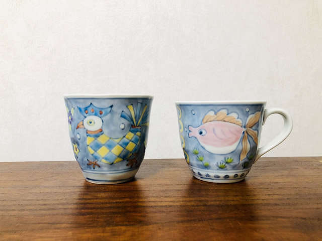 波佐見焼 夢路 手描き 和食器 陶器 林九郎窯 作家物 有田焼